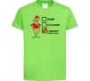 Детская футболка Грінч список Лаймовый фото