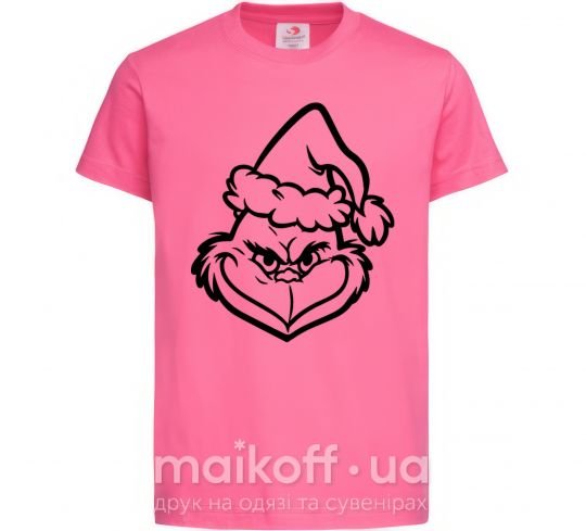 Детская футболка Похититель Рождества в шапочке Ярко-розовый фото