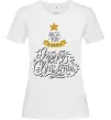 Женская футболка Wish you a very merry Christmas tree Белый Женская футболка Wish you a very merry Christmas tree Белый фото