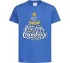 Дитяча футболка Wish you a very merry Christmas tree Яскраво-синій Дитяча футболка Wish you a very merry Christmas tree Яскраво-синій фото