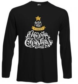 Лонгслив Wish you a very merry Christmas tree Лонгслив Wish you a very merry Christmas tree