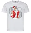 Мужская футболка DJ Санта Белый Мужская футболка DJ Санта Белый фото