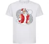 Детская футболка DJ Санта Белый Детская футболка DJ Санта Белый фото