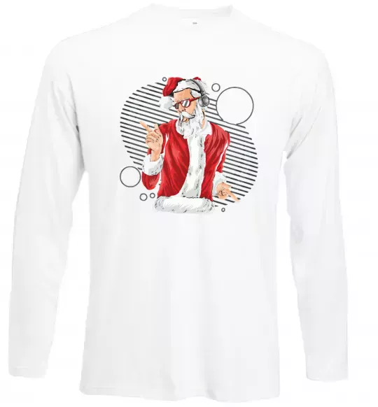 Лонгслів DJ Санта Білий фото