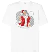 Футболка Оверсайз DJ Санта Белый фото