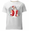 Мужская премиум футболка DJ Санта Белый фото
