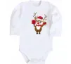 Дитячий бодік Happe New Year deer in red hat Білий Дитячий бодік Happe New Year deer in red hat Білий фото
