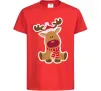 Детская футболка Олень сидить Красный фото