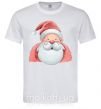 Мужская футболка Портрет Деда Мороза Белый фото
