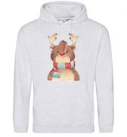 Чоловіча толстовка (худі) Олень в шарфику