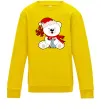 Детский Свитшот Новорічний ведмедик Солнечно желтый Детский Свитшот Новорічний ведмедик Солнечно желтый фото
