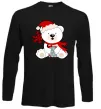 Лонгслив Новорічний ведмедик Черный Лонгслив Новорічний ведмедик Черный фото