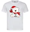 Чоловіча футболка Новорічний ведмедик Білий Чоловіча футболка Новорічний ведмедик Білий фото
