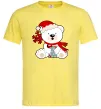 Чоловіча футболка Новорічний ведмедик Лимонний Чоловіча футболка Новорічний ведмедик Лимонний фото