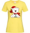 Женская футболка Новорічний ведмедик Лимонный Женская футболка Новорічний ведмедик Лимонный фото