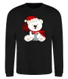 Свитшот Новорічний ведмедик Черный фото