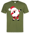 Мужская футболка Дід Мороз танцює Оливковый Мужская футболка Дід Мороз танцює Оливковый фото