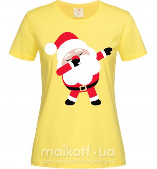 Жіноча футболка Дед Мороз танцует Лимонний фото
