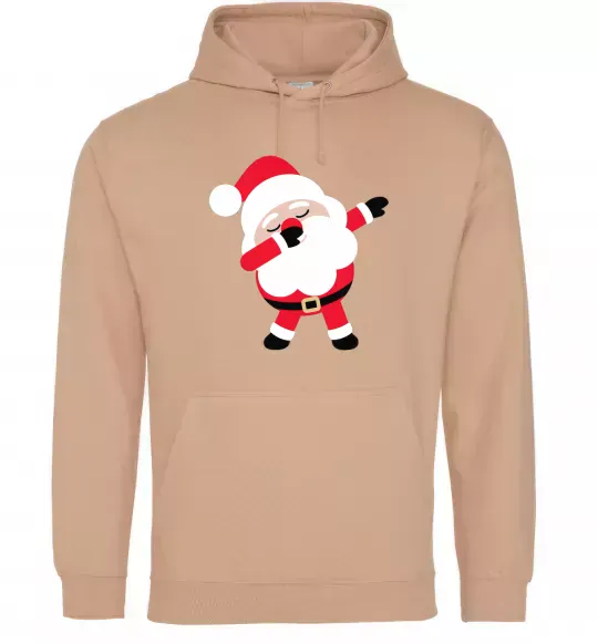 Мужская толстовка (худи) Дід Мороз танцює Песочный фото