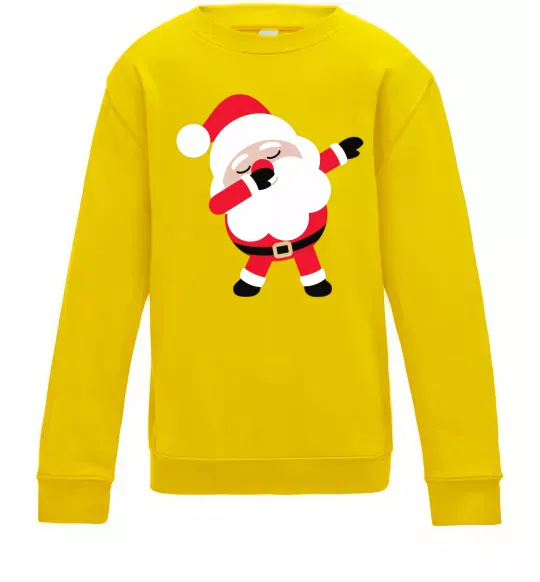 Детский Свитшот Дід Мороз танцює Солнечно желтый фото