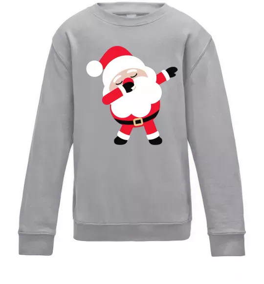Детский Свитшот Дід Мороз танцює Серый меланж фото