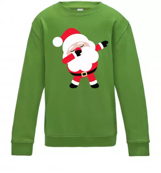Детский Свитшот Дід Мороз танцює Лаймовый фото
