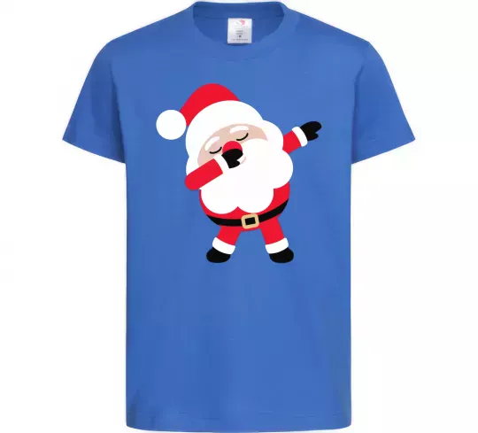 Детская футболка Дід Мороз танцює Ярко-синий фото