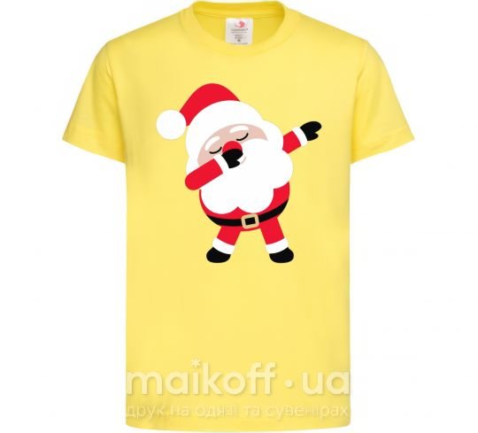 Детская футболка Дед Мороз танцует Лимонный фото