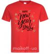 Чоловіча футболка Happy New year 2024 Червоний фото