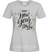 Женская футболка Happy New year 2024 Серый фото
