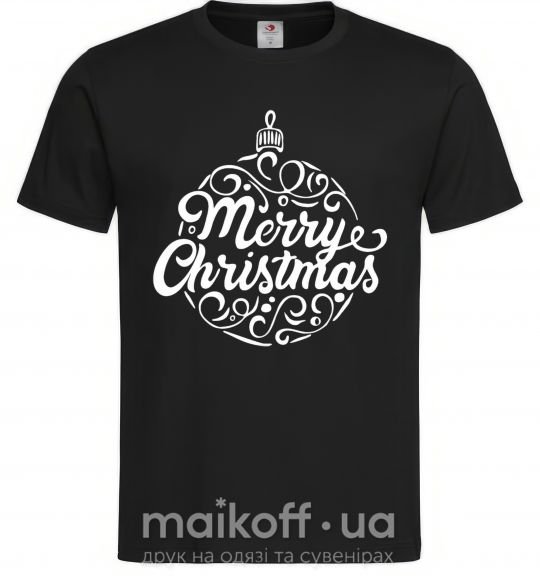 Мужская футболка Merry Christmas toy Черный фото