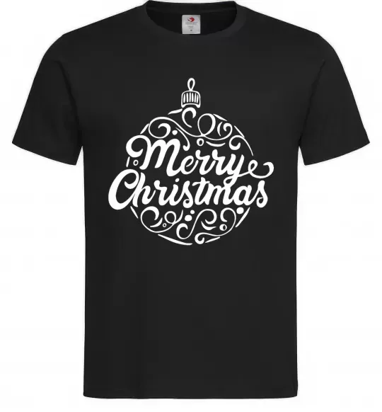 Мужская футболка Merry Christmas toy Черный фото