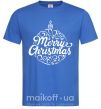 Чоловіча футболка Merry Christmas toy Яскраво-синій фото