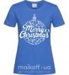 Жіноча футболка Merry Christmas toy Яскраво-синій фото