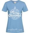 Жіноча футболка Merry Christmas toy Блакитний фото