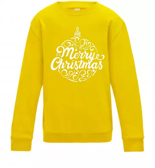 Дитячий світшот Merry Christmas toy Сонячно жовтий фото