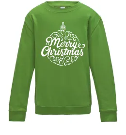 Детский Свитшот Merry Christmas toy Лаймовый фото