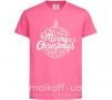 Детская футболка Merry Christmas toy Ярко-розовый фото