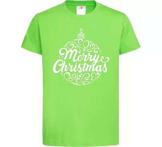 Детская футболка Merry Christmas toy Лаймовый фото