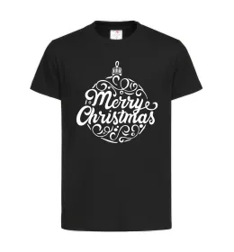Детская футболка Merry Christmas toy Черный фото