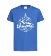 Дитяча футболка Merry Christmas toy Яскраво-синій фото
