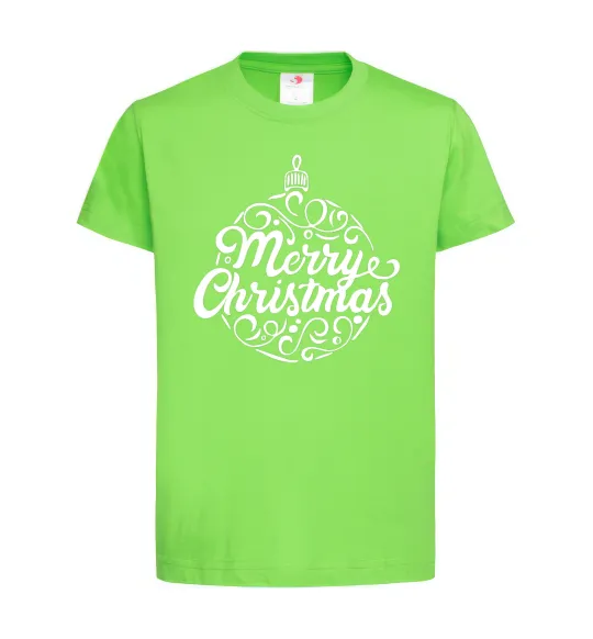 Дитяча футболка Merry Christmas toy Лаймовий фото