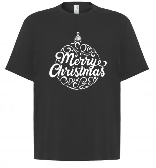 Футболка Оверсайз Merry Christmas toy Черный фото