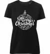 Женская премиум футболка Merry Christmas toy Черный Женская премиум футболка Merry Christmas toy Черный фото