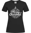 Женская футболка Merry Christmas toy Черный фото