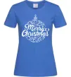 Женская футболка Merry Christmas toy Ярко-синий фото