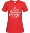 Женская футболка Merry Christmas toy Красный фото