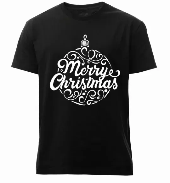 Мужская премиум футболка Merry Christmas toy Черный фото