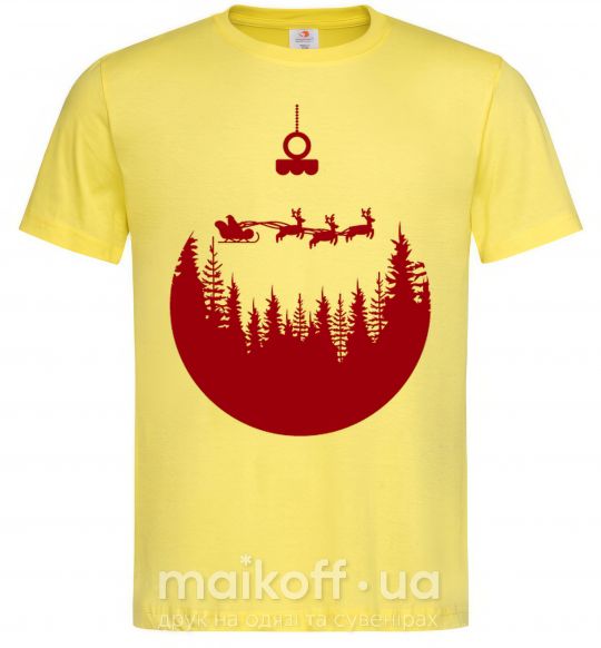 Мужская футболка Toy Merry Christmas red Лимонный фото