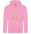 Мужская толстовка (худи) Ялинка з гірлянди Розовый фото